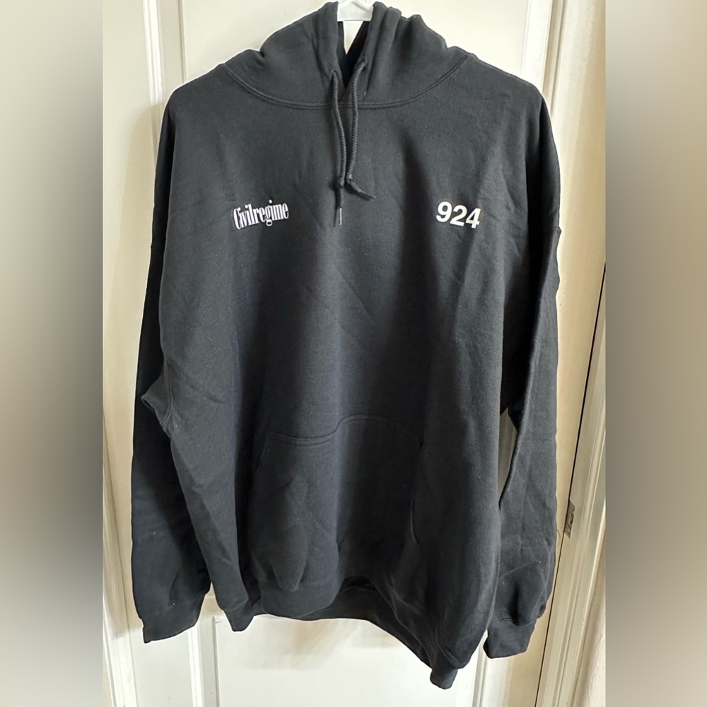 Civil Regime Memories Faded Butterfly Floral Hoodie